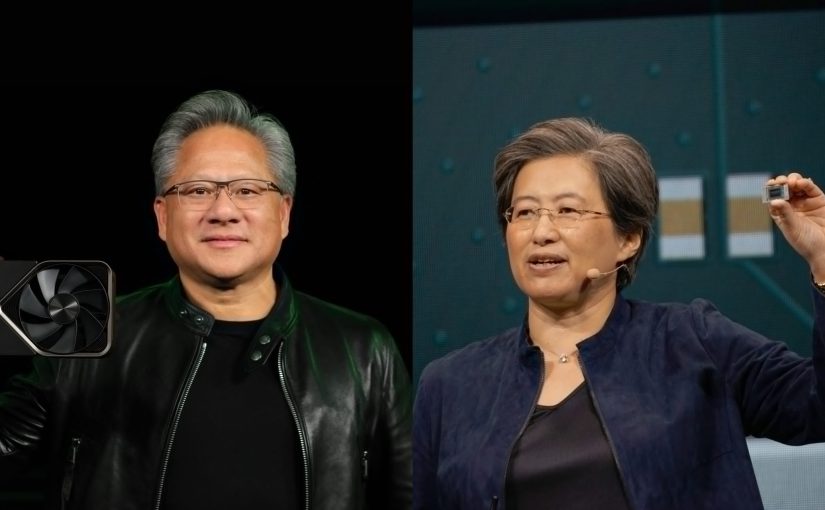Jensen Huang and Lisa Su